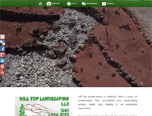 Tablet Screenshot of hill-top-landscaping.com